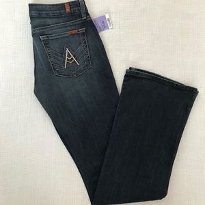 NWT 7 For All Mankind “A” Pocket Jeans 28
